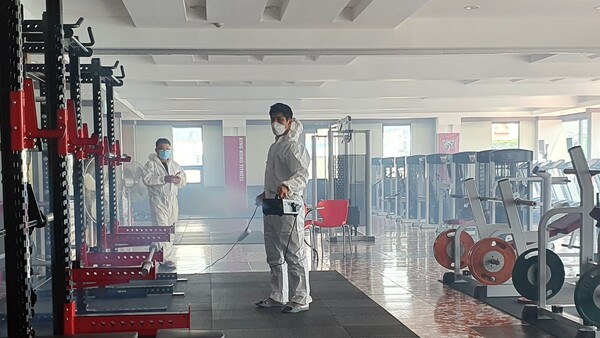 부안군 청년회의소, 실내체육시설 방역소독 봉사활동