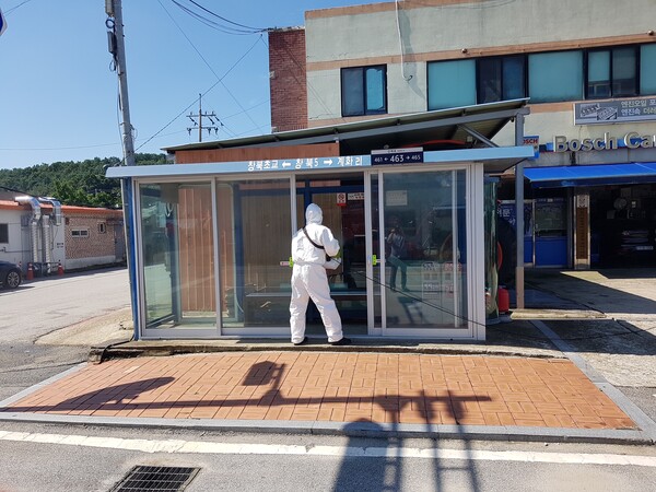 부안 계화면, 코로나19 확산 방지 시가지 방역 실시