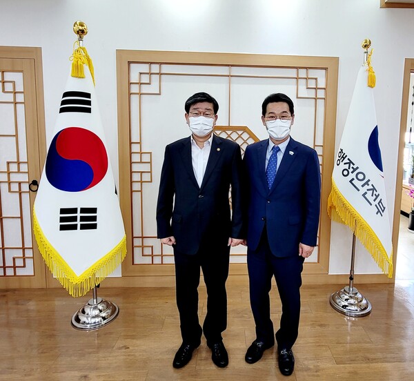 권익현 군수, 행정안전부 장관 방문 특별교부세 건의