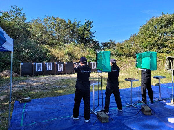 부안해경, 권총 사격훈련 실시로 현장 업무 대처 능력 강화
