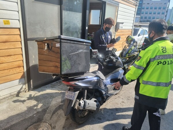 부안서 이륜차 불법개조 유관기관 합동단속 실시