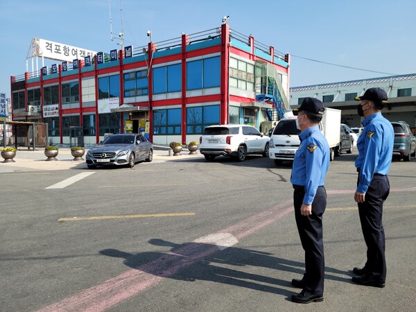 김주언 부안해경서장 국가 임해시설 현장점검 나서