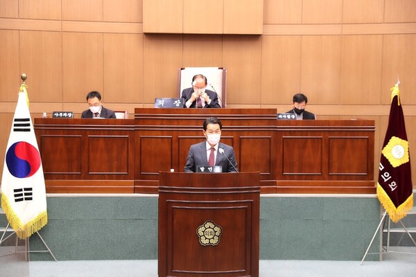 권익현 부안군수, 2022년 예산안 시정연설 5대 핵심비전 분야 성과 강조