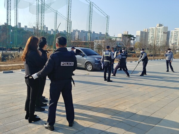 부안서, 스토킹 피해자 피습 및 피의자 흉기 난동 대비 훈련 실시