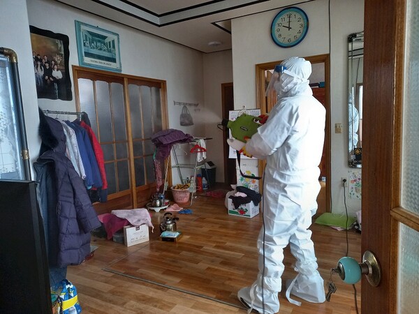 부안 계화면 맞춤형복지팀, 이동방역(소독) 추진