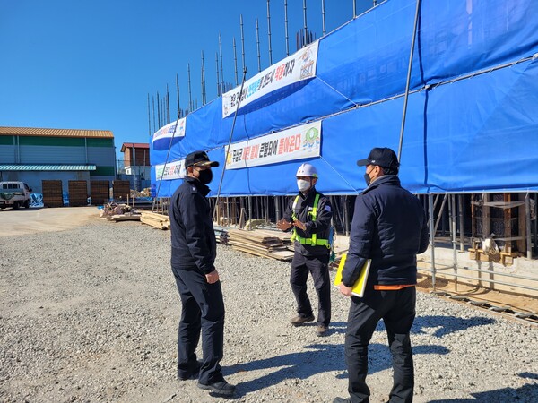 부안소방서, 대형 공사장 화재안전 현장방문