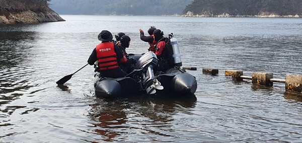 부안소방서, 특수재난대비 깊은 물 수난구조 훈련