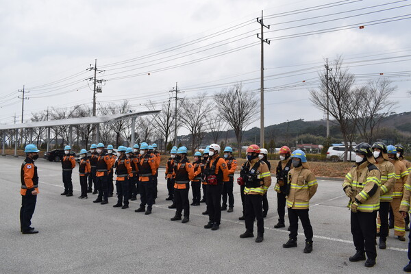 부안소방서, 재난 대비 긴급구조 통제단 불시가동훈련