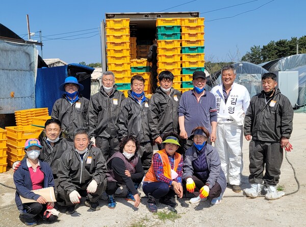 부안군 오리협회, 줄포면 화재현장 자원봉사 활동 펼쳐