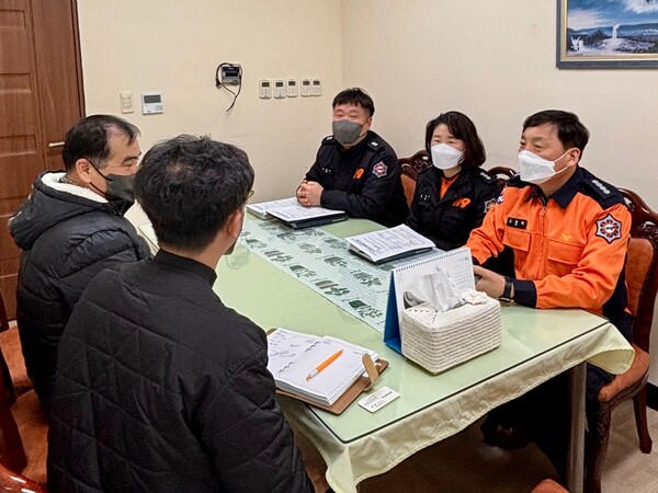 부안소방서, 노인요양원 현장행정 방문