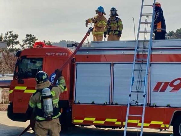부안소방서, 2025년 상반기 소방전술훈련 평가 실시