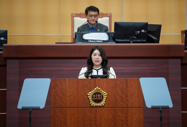 김슬지 도의원. 도정질문