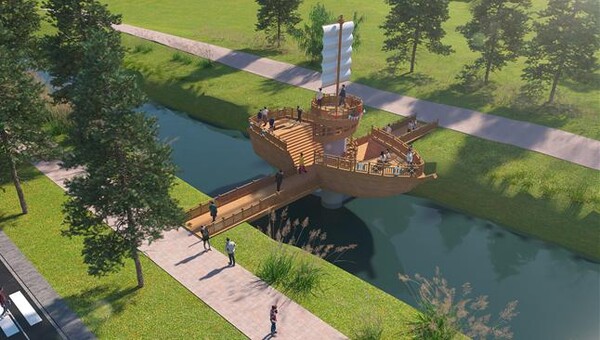 부안군 해뜰마루 지방정원-자연마당 보행교 설치 주민 편의 증대