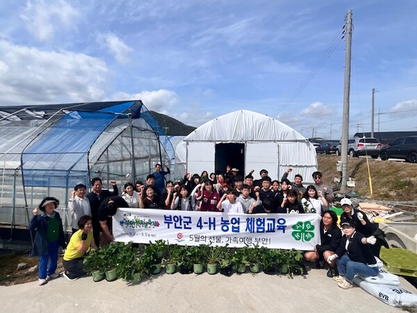 부안군 4-H본부, 학생회원 등 농업 체험교육 실시