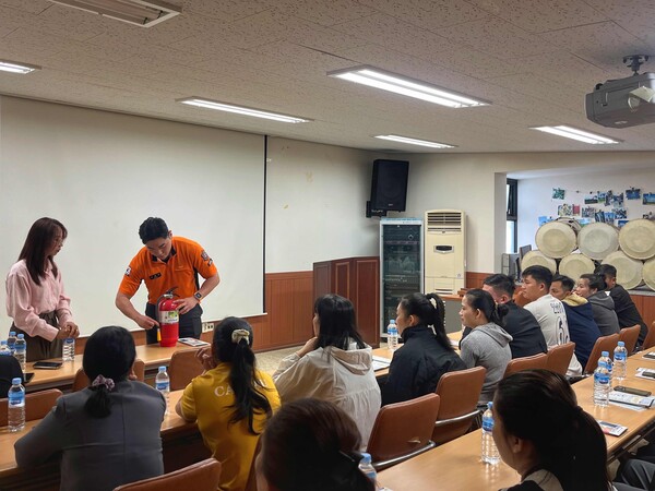 부안소방서, 외국인 계절근로자 맞춤형 소방안전교육 실시