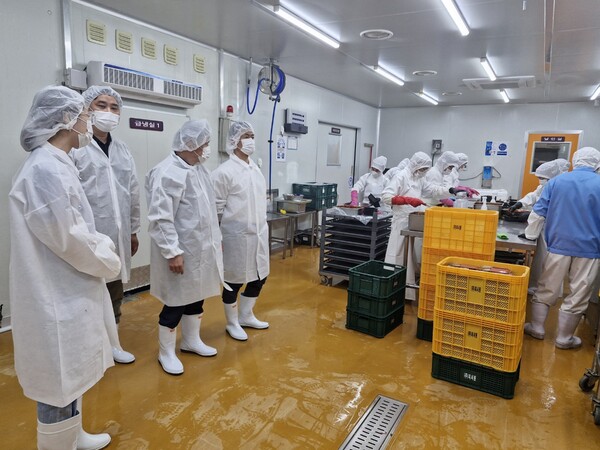 부안군, 수산물 제조·가공업체 현장 방문