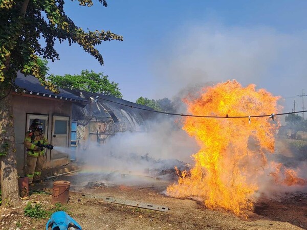 부안소방서, 불법 쓰레기 소각 안돼