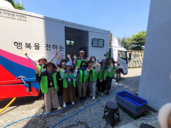 하서면-부안군자원봉사센터, 찾아가는 이동빨래방 뽀송이 운영