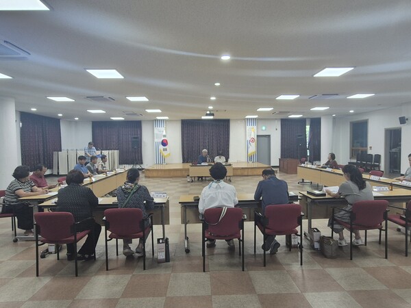 백산면 주민자치위원회, 자치협력 강화 정기회의 개최