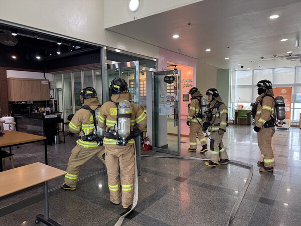 부안소방서, 부안종합사회복지관 합동소방훈련 실시