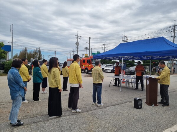 상서면-부안소방서, 합동 소방훈련 실시