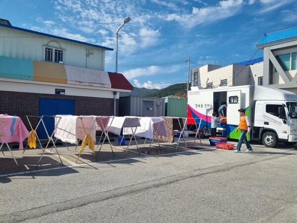 상서면, 이동세탁차량 뽀송이 운영