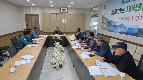 위도면, 동절기 제설대책 간담회 개최