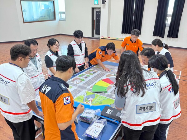 부안소방서, 추석 연휴 대비 다수사상자 합동 도상훈련 실시