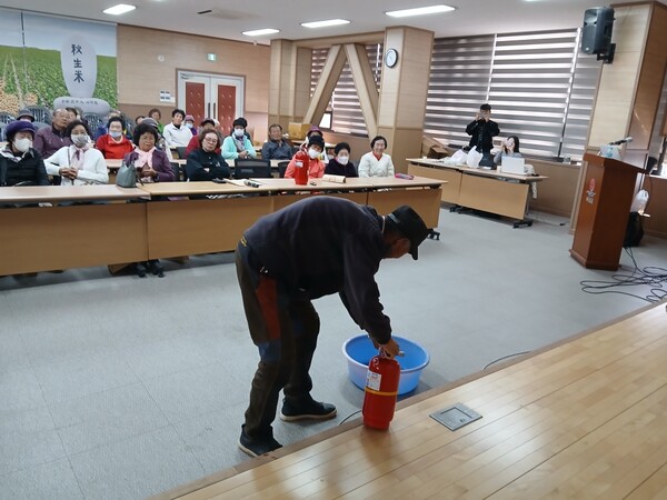 행안면, 노인일자리사업 참여자 맞춤형 생활안전교육 실시